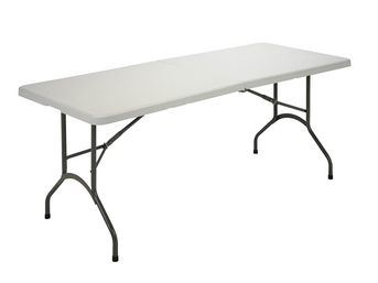 Imagen Mesa 182X76 Armazón tubo acerado plastificado. Tablero de